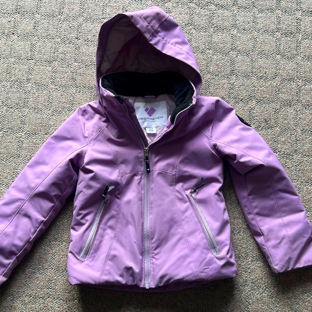 Obermeyer Girls XS Purple Ski Jacket and Snow Pants